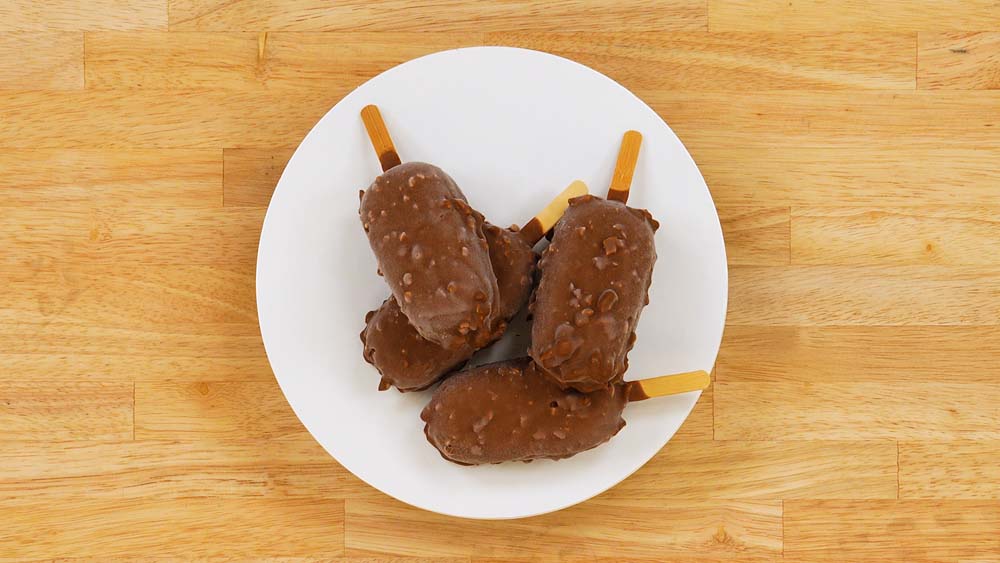 Milk Chocolate & Peanut Popsicles 