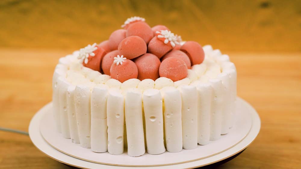 Vanilla Strawberry Vacherin